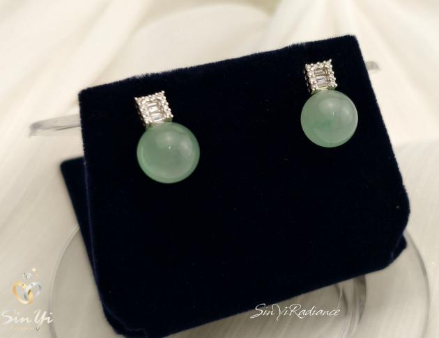 【翠光序曲】925銀 耳環