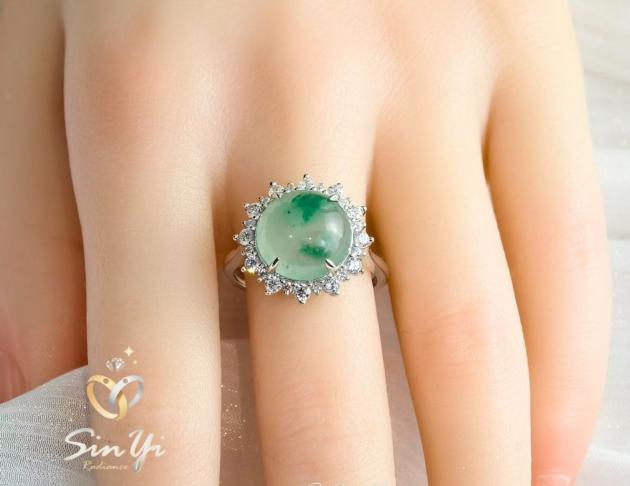 【冰玉花環】925銀 戒指