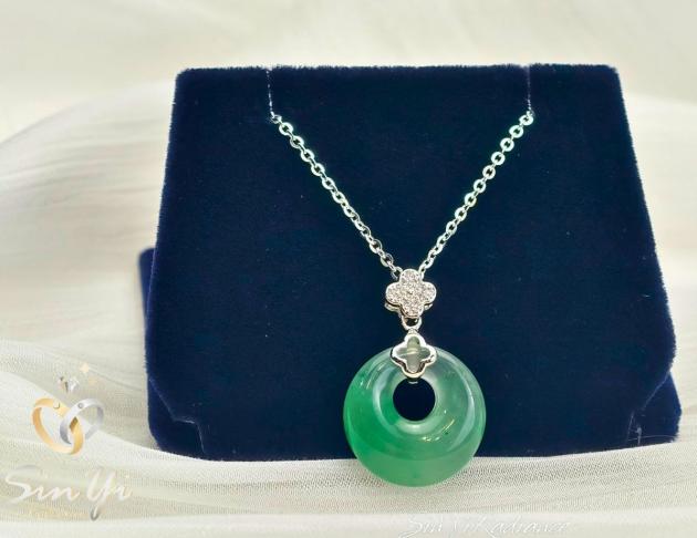 【玉潤平安】925銀 項鍊