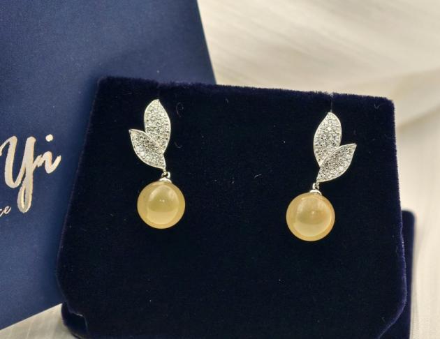 【朝陽靈葉】925銀 耳環