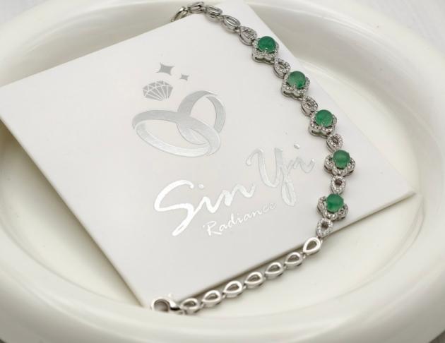 【翠色環繞】925銀 手鍊