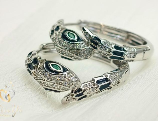 【靈蛇之環】925銀 耳環