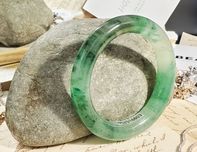 【非洲翠】手鐲 飄花 