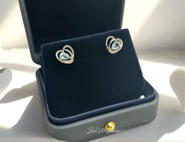 【藍心之環】925銀 耳環