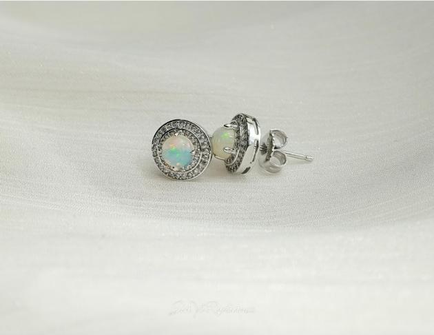 【月光圓鑽】925銀 耳環