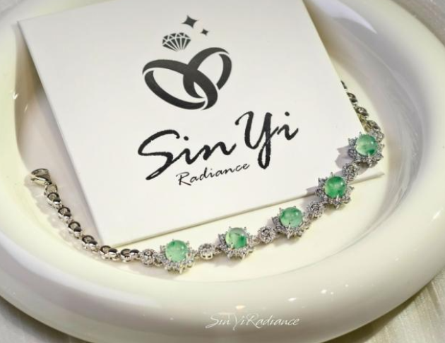 【翠星映月】925銀 手鍊