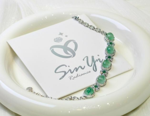 【玉光花鏈】925銀 手鍊