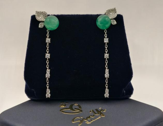 【沁綠微光】925銀 耳環