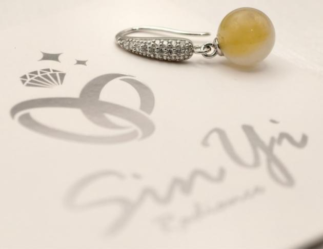 【暖陽垂露】925銀 耳環