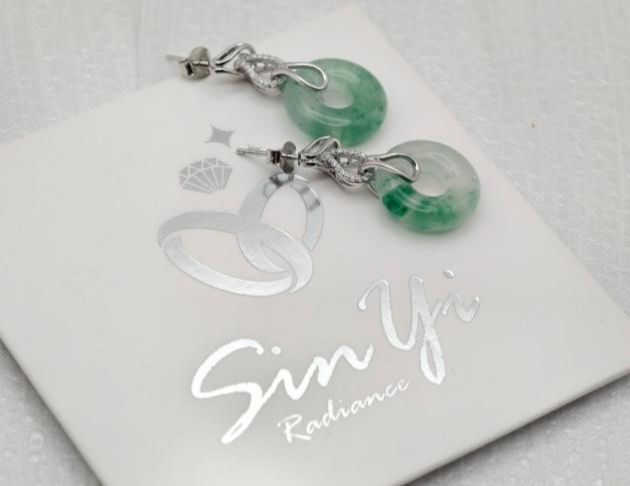 【翠翼之禮】925銀 耳環