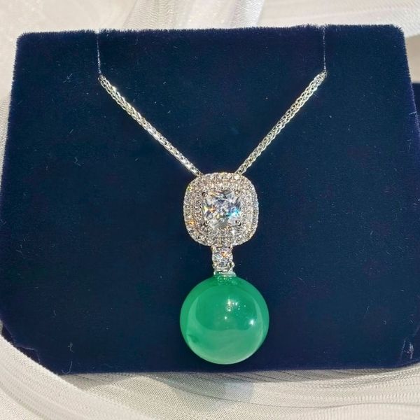 【圓滿映翠】925銀 項鍊