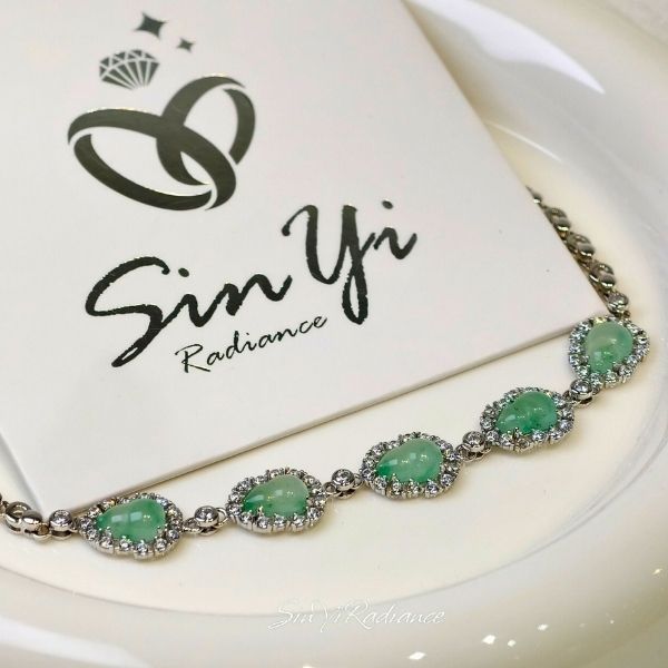 【翠光流轉】925銀 手鍊