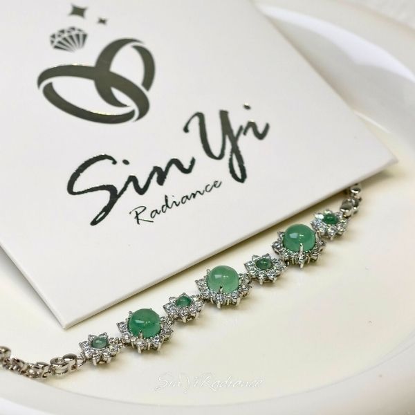 【翠華星綻】925銀 手鍊