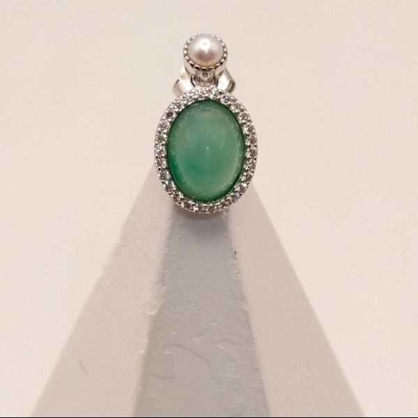 【翠語清露】925銀 耳環