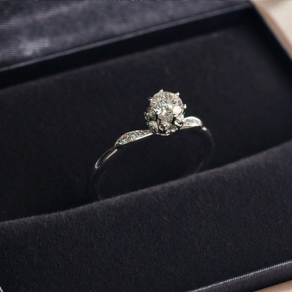 【星語花綻】PT950培育鑽石 戒指