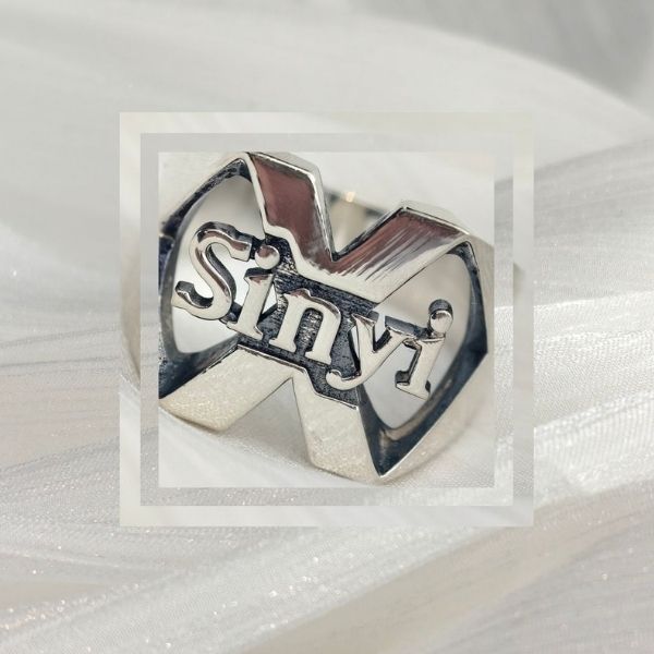 【X立體鏤空】925銀 戒指 