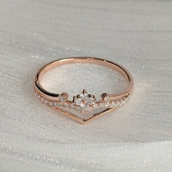 【星語花冠】18K培育鑽石 戒指