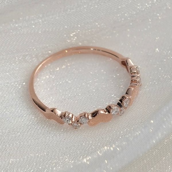 【心語連綴】18K培育鑽 戒指