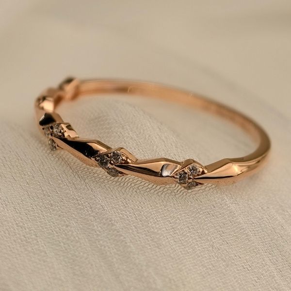 【晶緞扭結】18K培育鑽 戒指