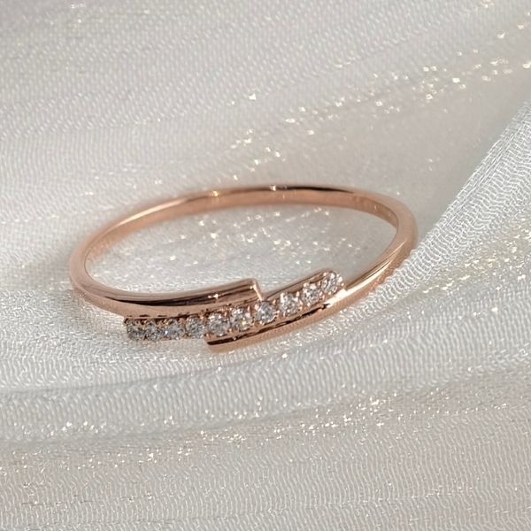 【交光雙緻】18K培育鑽 戒指