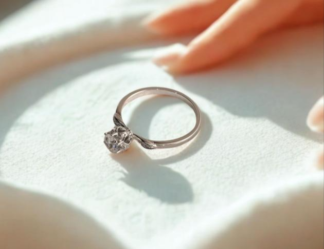 【星語花綻】PT950培育鑽石 戒指