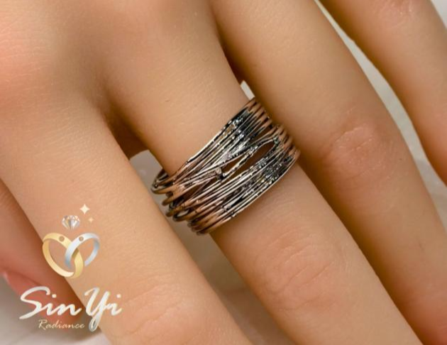 【流光疊影】925銀 戒指