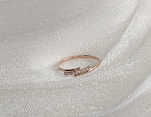 【交光雙緻】18K培育鑽 戒指